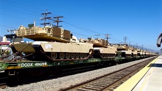 BNSF Military Special Trains in 4K Resolution [upl. by Veejar]