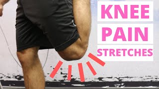 Knee Pain Stretch for Front of Knee Patellofemoral Syndrome Treatment [upl. by Tucker]