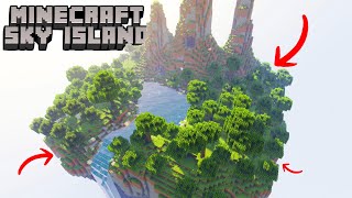 Sky Block NO Realistic sky Island in Minecraft [upl. by Eciral]