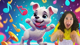 Puppy Freeze Dance for Kids  Get Ready To Wiggle and Freeze [upl. by Adieren]