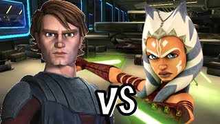 Lightsaber Duels Anakin Skywalker vs Ahsoka Tano [upl. by Norret]