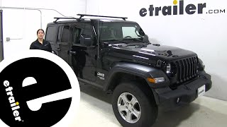 etrailer  Thule WingBar Evo Roof Rack Installation  2020 Jeep Wrangler Unlimited [upl. by Johanan482]