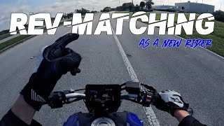 New Motorcycle Rider Tries Revmatching [upl. by Nnod]