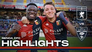 GENOA 21 LECCE  HIGHLIGHTS  Serie A 202324 [upl. by Eibba]