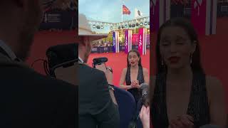 Interviewing Emilia Clarke at the Deauville US Festival 2023 [upl. by Eivod]