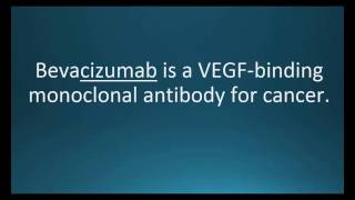 How to pronounce bevacizumab Avastin Memorizing Pharmacology Video Flashcard [upl. by Marge548]