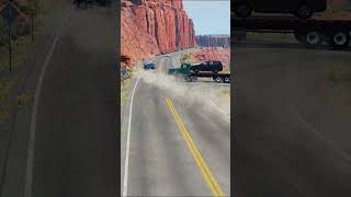 Unsuccessful overtaking Crazy car crash sim2 [upl. by Deb]