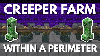 Fastest Gunpowder Farm Minecraft 121  150000 Items per Hour  Best Creeper Farm in Perimeter [upl. by Htiderem]