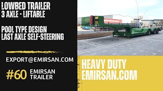 3 Axle Pool Type Lowbed  Emirsan Trailer [upl. by Dalt]