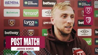 quotGreat Time to Score a Goalquot  West Ham 10 Bournemouth  Jarrod Bowen  Post Match Reaction [upl. by Erdnad]