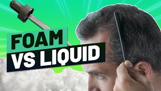 Rogaine Foam Vs Liquid  Which Works Better For Hair Loss [upl. by Neerhtak442]