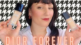 NEW DIOR FOREVER MATTE AND GLOW FOUNDATION  REFORMULATED [upl. by Orelia]