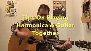 Pro tips on how to play Harmonica and Guitar at the same time together [upl. by Cirdet864]