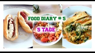 FOOD DIARY 5  Was ich so esse  5 Tage  Frühstück Snacks Abendessen [upl. by Yelnahs]