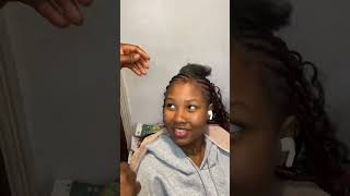 2 steps Boho Knotless braids hairbraids knotlessbraids braidshairstyles braidlocs hairstyles [upl. by Pik]