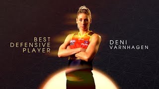 AFLW Best Defensive Player Deni Varnhagen [upl. by Crysta]