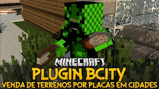 Plugin BCity  Venda de terrenos por placas em cidades Minecraft [upl. by Aicilet]