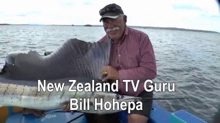 New Zealand TV Fishing personality Bill Hohepa using a Hamachi Nano Xylimum PE2 5 [upl. by Haraf]