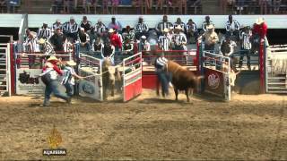 Rodeo show inside US prison draws flak [upl. by Aggri645]