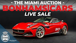 BonhamsCars The Miami Auction  Live stream [upl. by Nerta]