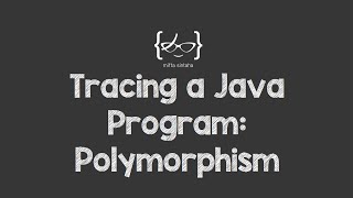 Tracing a Java Program Polymorphism [upl. by Nomolos]