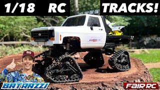 Batrazzi RC Tracks Install amp Crawl TRX4M  FCX24  FCX18  SCX24 [upl. by Snehpets91]