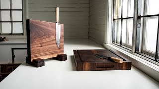 4K Woodworking Creating a Knife Block amp End Grain Cutting Board [upl. by Annahsit]