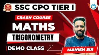 SSC CPO 2024 TIER 1  Maths Crash Course  Demo Class  SSC CPO Math Classes  By Manish Grover [upl. by Anuat]