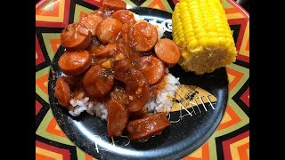 Homemade Weenies and Smoked Sausage Tomato Gravy [upl. by Ruthie]