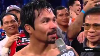 Manny Pacquiao Postfight Interview Hes going to fight me [upl. by Karim]