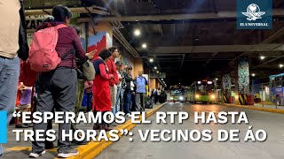 Usuarios pasan 48 días de su año en el transporte público de la Álvaro Obregón [upl. by Ordnasela290]