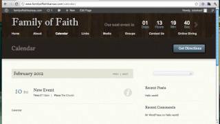 WPChurch Wordpress Theme Tutorial [upl. by Aratnahs573]