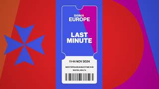 SiGMA Europe 2024  Last Minute Tickets Out Now 🎟️ [upl. by Janot203]