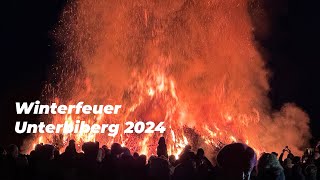 Winterfeuer Unterbiberg 2024  Christbaumentsorgung der Freiwillige Feuerwehr Unterbiberg [upl. by Armmat]