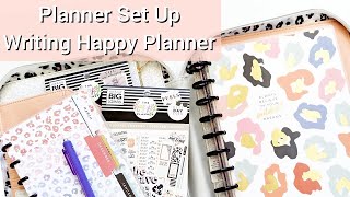 Happy Planner Set Up  Setting Up My Writing Planner  Plan With Me  NaNoWriMo [upl. by Aisiram834]