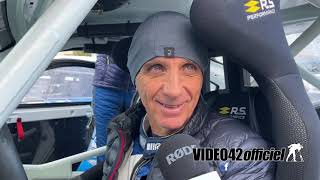 François Delecour interview rallye des Noix de Firminy 2022 par video42officiel [upl. by Avrom686]