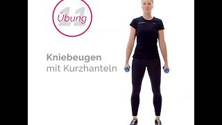 Fitness für die Weihnachtszeit Kniebeugen  MrsSporty [upl. by Merriam]