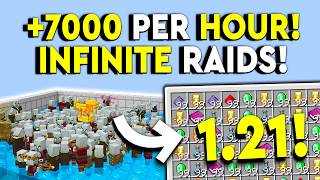 BEST INFINITE RAID FARM 121 Minecraft Bedrock  MCPEXboxPS4Nintendo SwitchWindows10 [upl. by Viki]