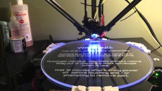 OpenBeam Kossel Pro 3D Printer  FSR  PJR Marlin G30 Auto Config [upl. by Noteek]