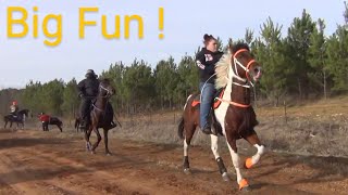 FUN ON HORSEBACK  2024 Texas PTR Warm Up Trail Ride [upl. by Ylatan]