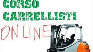 Corso carrellista online informazione e formazione per carrellisti mulettisti [upl. by Harbird532]