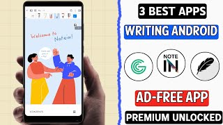 3 Best Free Writing Apps For Android  Handwriting App Android [upl. by Socram]