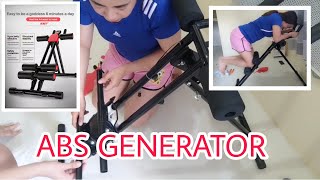 UNBOXING ABDOMINAL MACHINE  ABS GENERATOR  HOW TO ASSEMBLE ABDOMINAL MACHINE [upl. by Tanhya188]