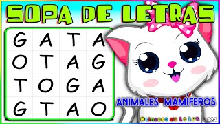 🥣 SOPA DE LETRAS 🆎 Pasatiempos DIVERTIDOS 💪 ENTRENA Tu MENTE 🧠 Juegos MENTALES 🎲 TEST Para NIÑOS [upl. by Yolanda]