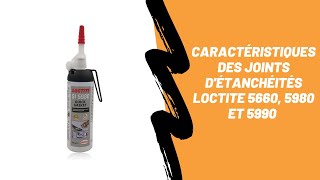 Caractéristiques des joints détanchéités Loctite 5660 5980 5990 quick gasket [upl. by Love671]