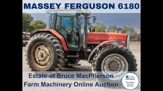 MASSEY FERGUSON 6180 DYNASHIFT FWA TRACTOR AT AUCTION [upl. by Leontine]