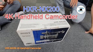 Sony HXRNX200 4K Handheld Camcorder  Unboxing [upl. by Mines]