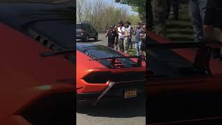 Supercars Leaving Car Show Who did it best shorts ferrari lamborghini mclaren porsche [upl. by Dustin]