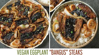 How to make Filipino Vegan quotBangusquot Milkfish Steaks using eggplant 🍆  Filipino food amp recipes [upl. by Farver]