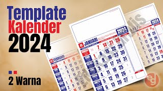 Template Kalender 2024  Format ke2  Free CDR CorelDraw File edukasigrafis [upl. by Xaviera]